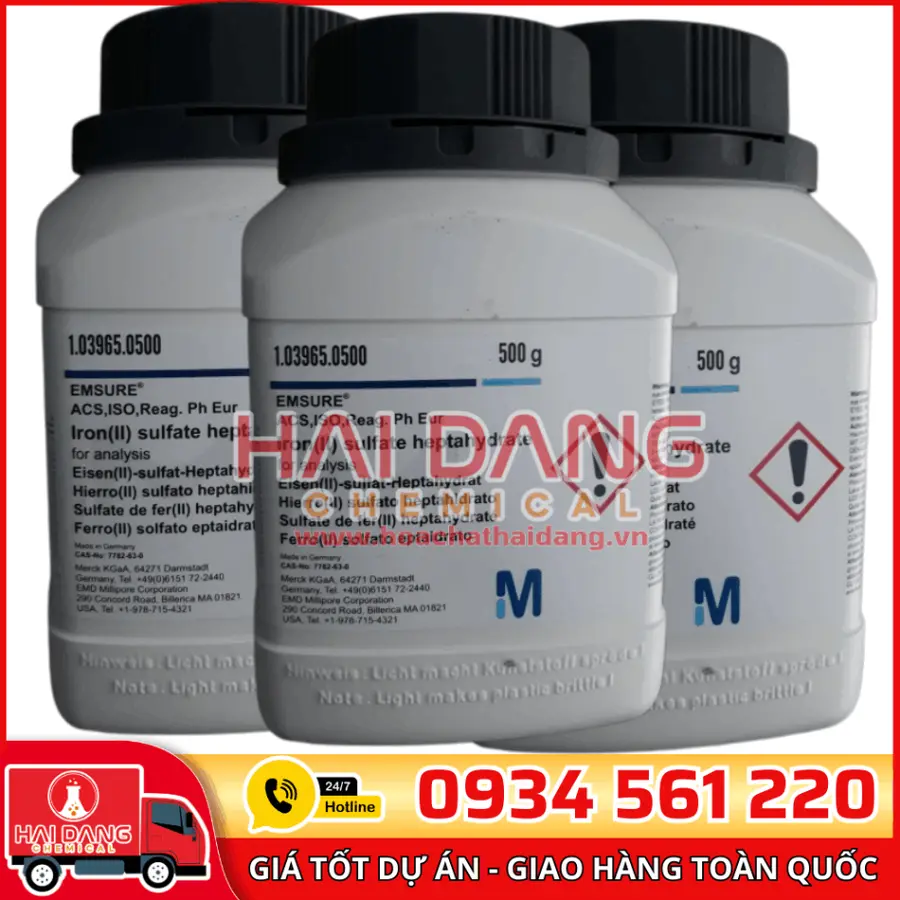 Iron(II) Sulfate Heptahydrate lọ 500g - Merck