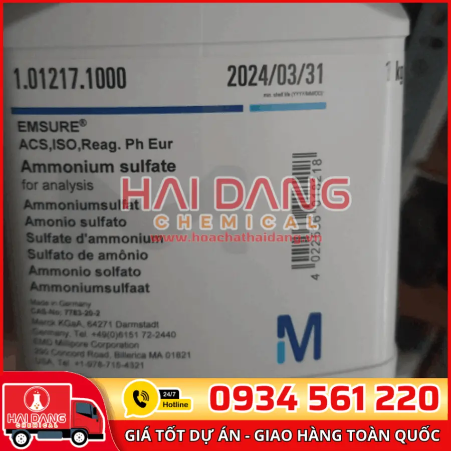 Ammonium sulfate lọ 1kg - Merck