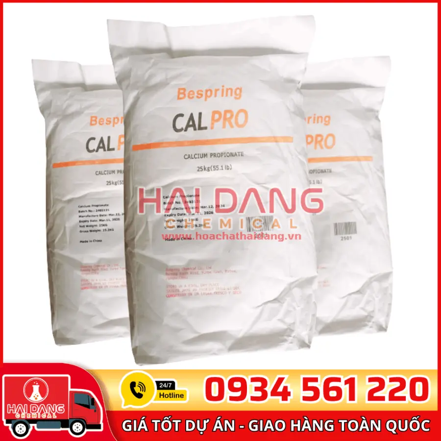 Calcium Propionate Trung Quốc Bao 25kg