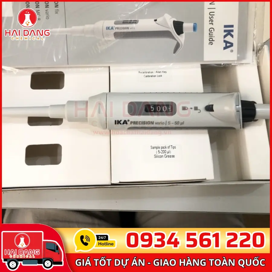 Micropipet 5–50 µL – Hãng IKA – Đức