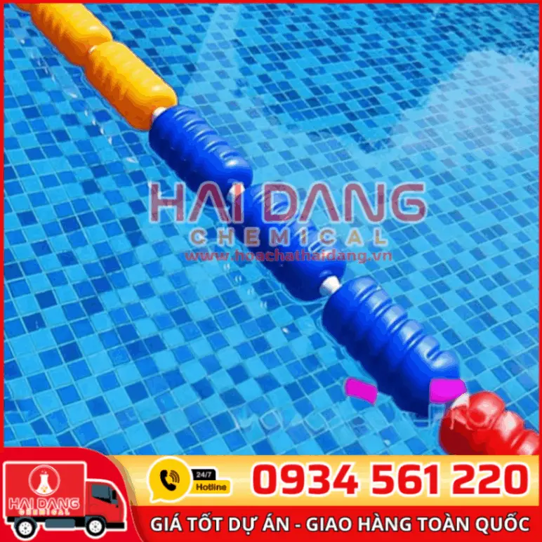 Dây Phao Chia Làn Bể Bơi Dạng Xúc Xích Nhựa ABS Bền Bỉ
