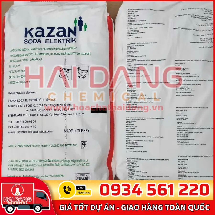 Baking Soda NaHCO3 Sodium Bicarbonate Thổ Nhỹ Kỳ