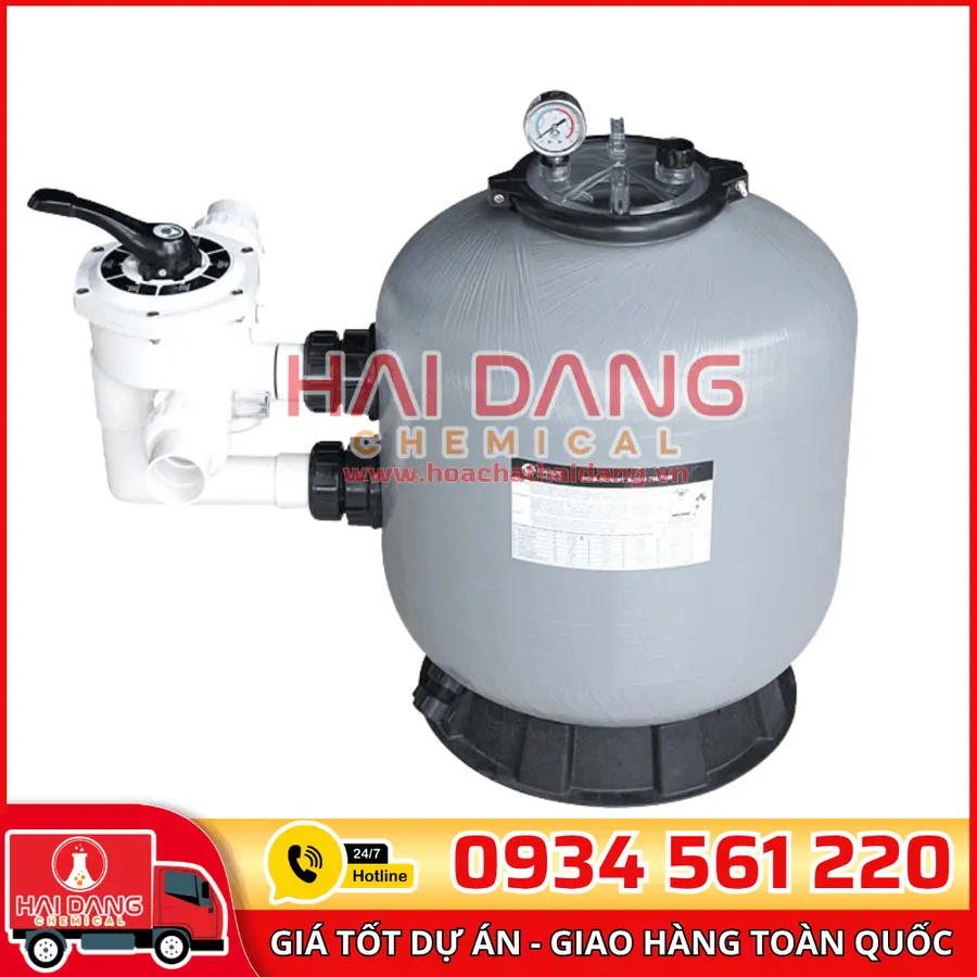 Bình Lọc Bể Bơi Emaux Van Ngang S450–S700 – Gọn Gàng, Hiệu Quả