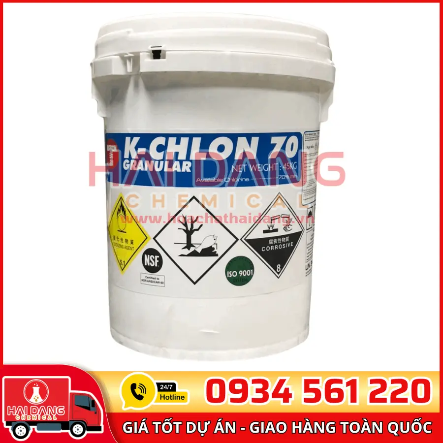 Chlorine Nippon Calcium Hypochlorite Ca(ClO)₂ Nhật Bản 70%