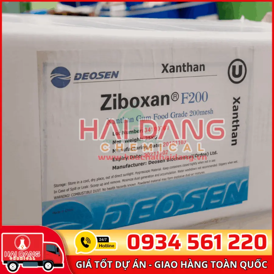 Xanthan Gum Trung Quốc Bao 25kg