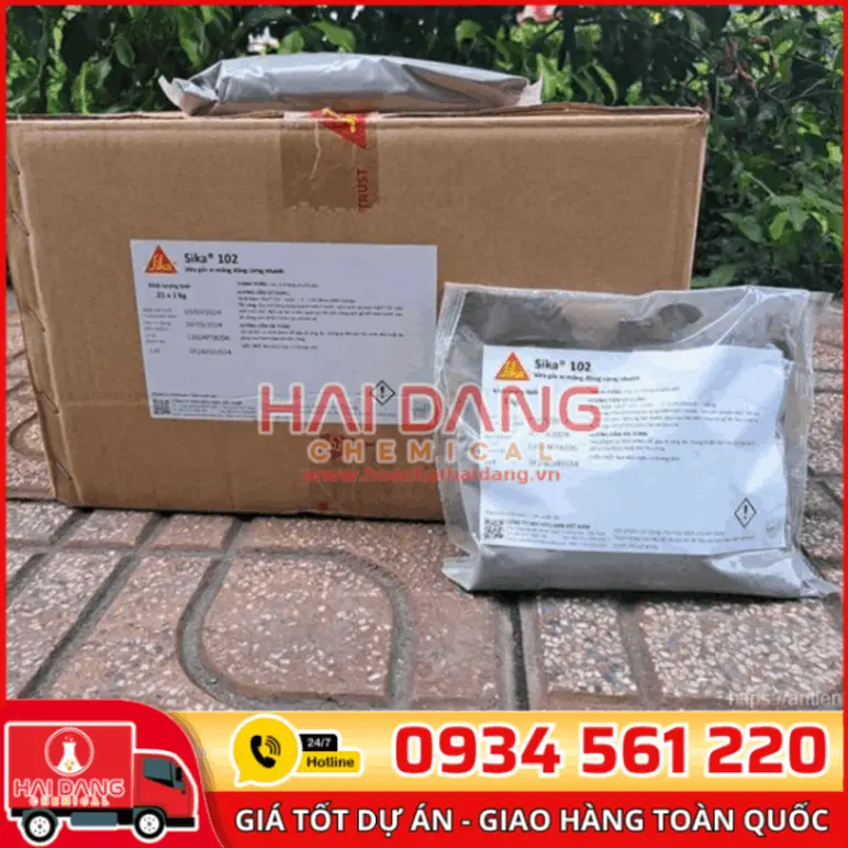 Sika 102 – Vữa Chống Thấm Siêu Nhanh, Ngăn Nước Tức Thì