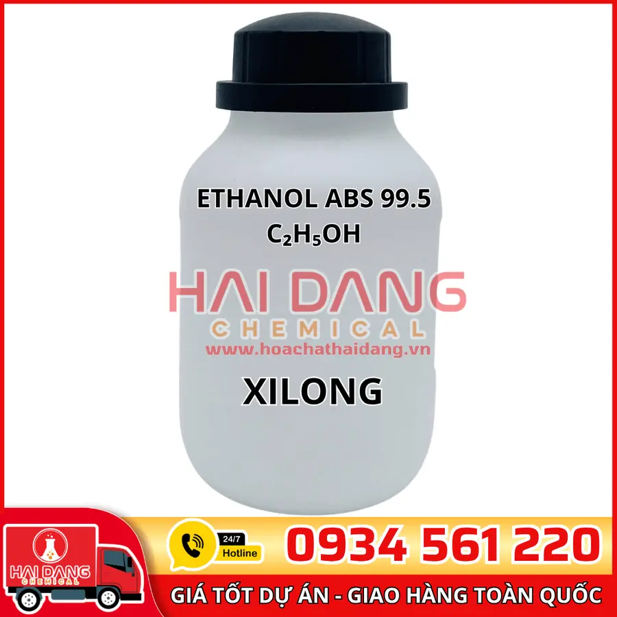 Ethanol Abs 99.5% C₂H₅OH, lọ 500g - hãng Xilong