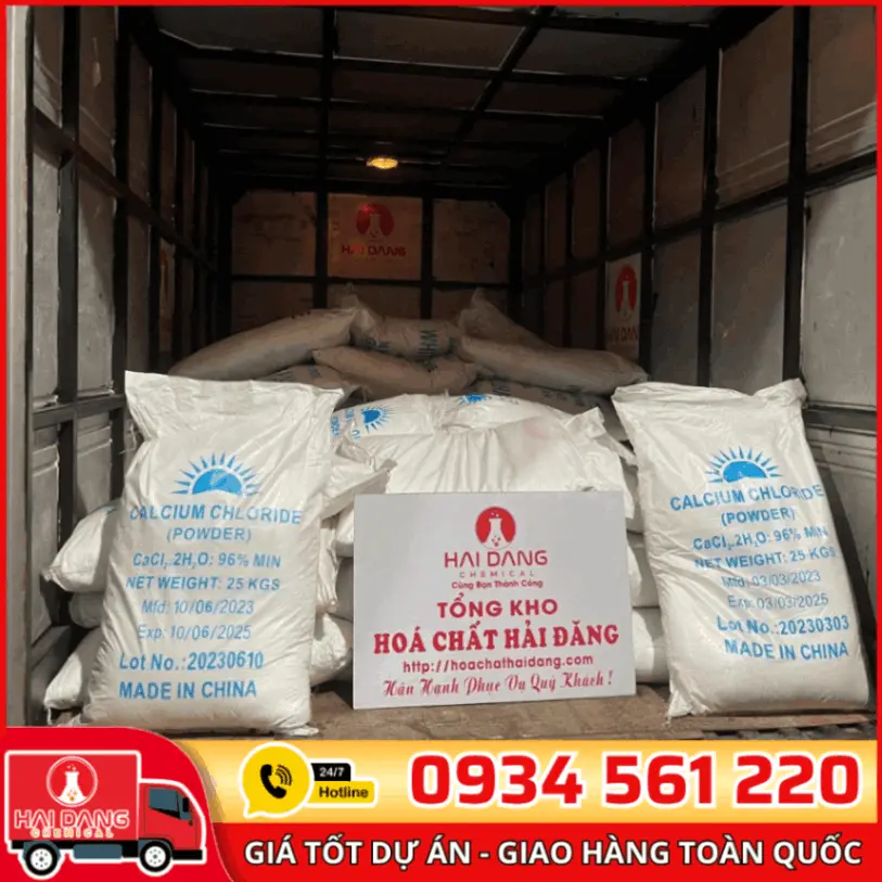 Calcium Chloride CaCl2.2H2O 96% Trung Quốc