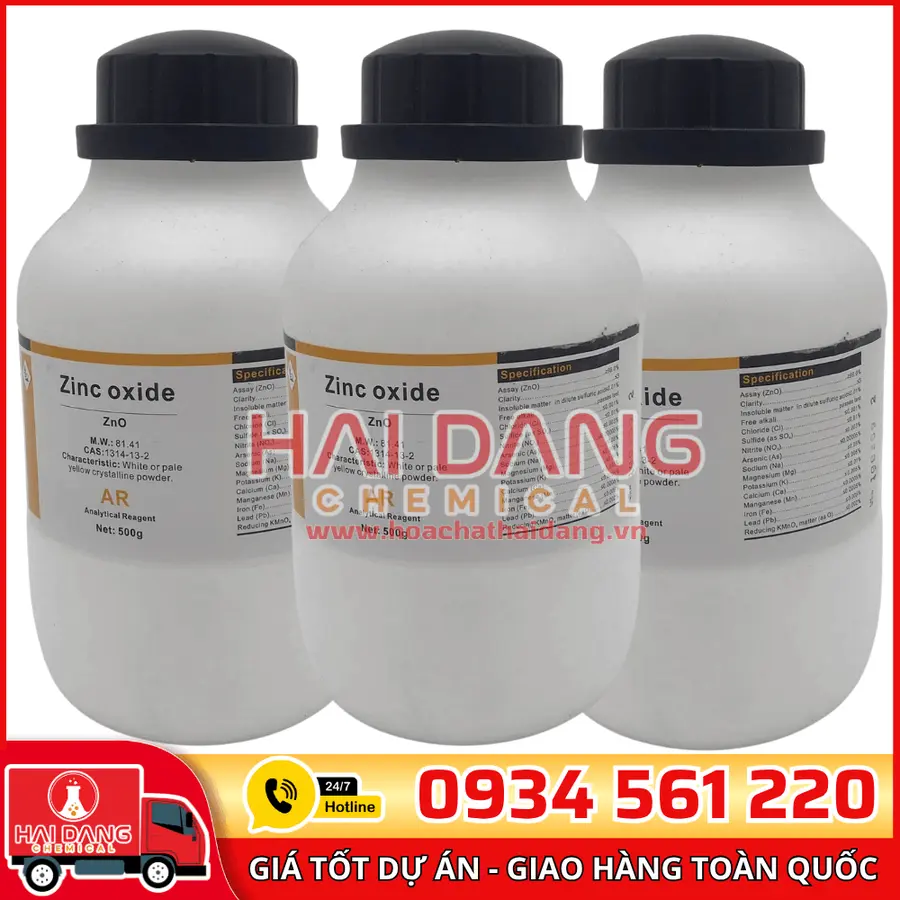 Zinc Oxit, lọ 500g - hãng Xilong