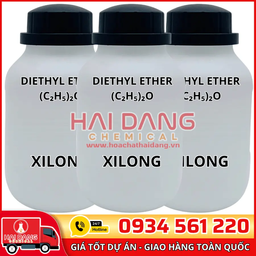 Diethyl Ether (C₂H₅)₂O, lọ 500g - hãng Xilong