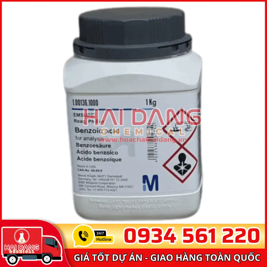 Benzoic acid lọ 1kg - Merck