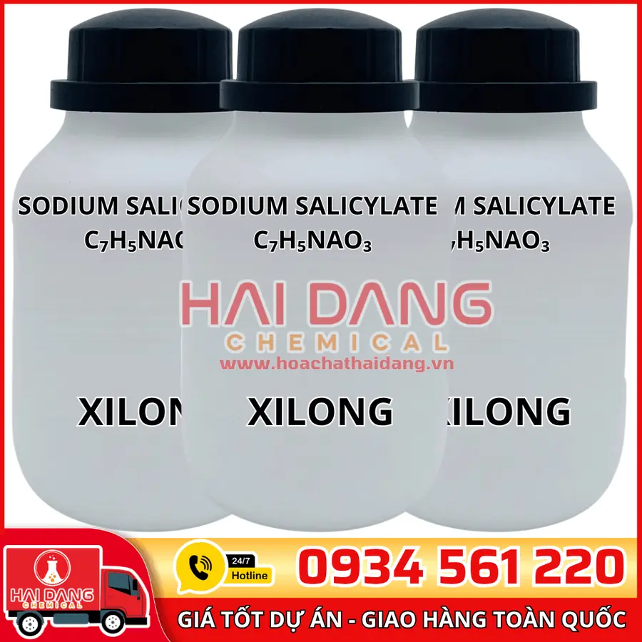 Sodium Salicylate C₇H₅NaO₃, lọ 500g - hãng Xilong