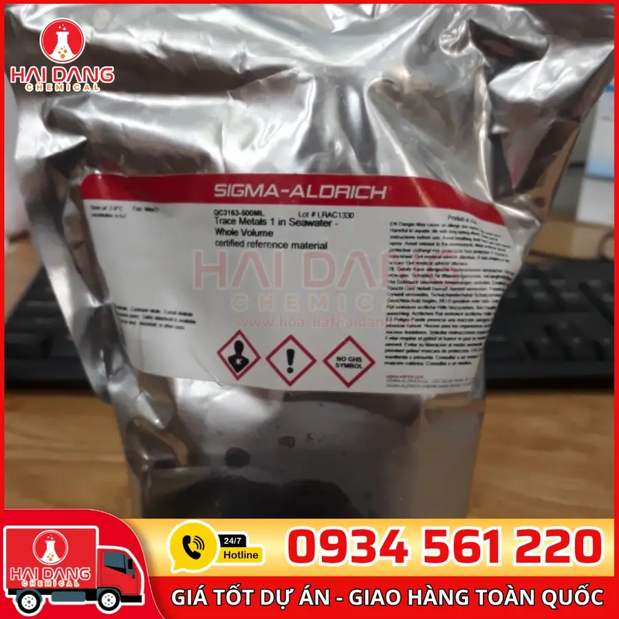 Mẫu chuẩn kim loại trong nước biển – Trace Metals 1 in Seawater - Whole Volume lọ 500ml, hãng Sigma