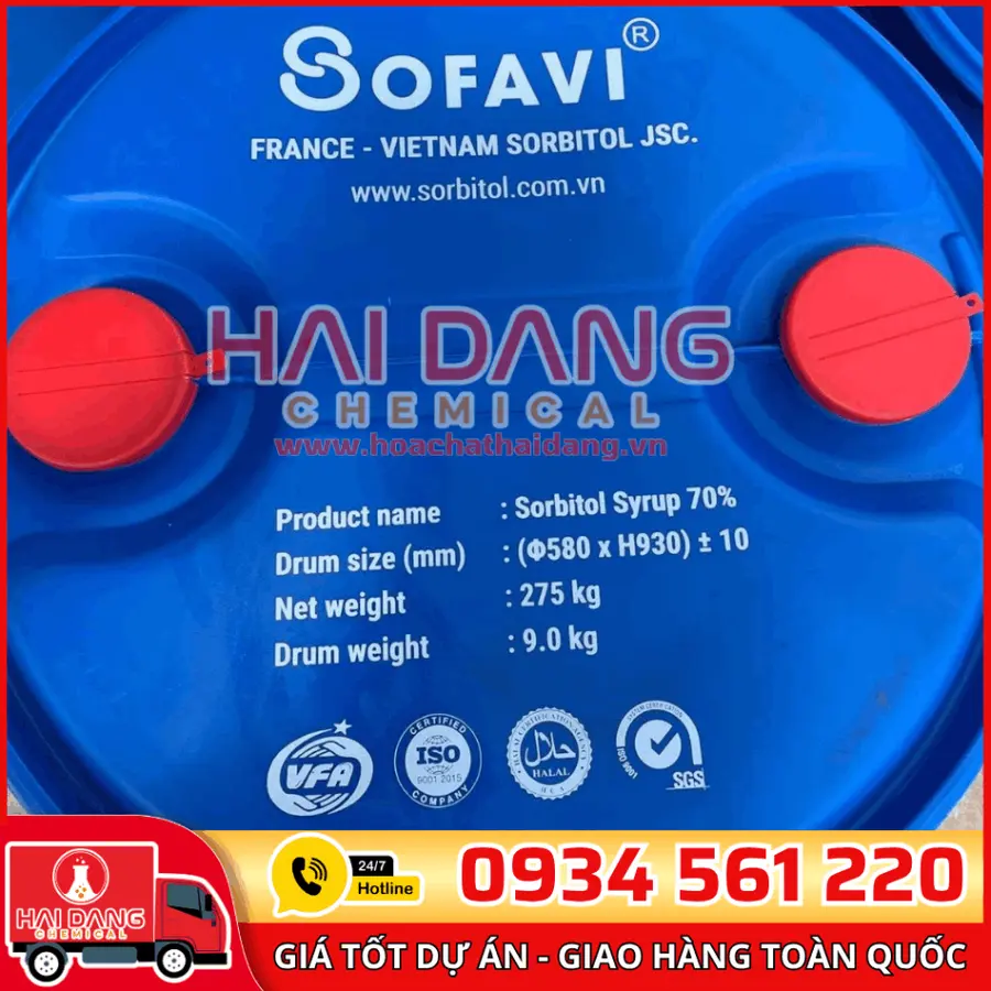 Sorbitol C6H14O6 Indonesia, Thái Lan, Việt Nam