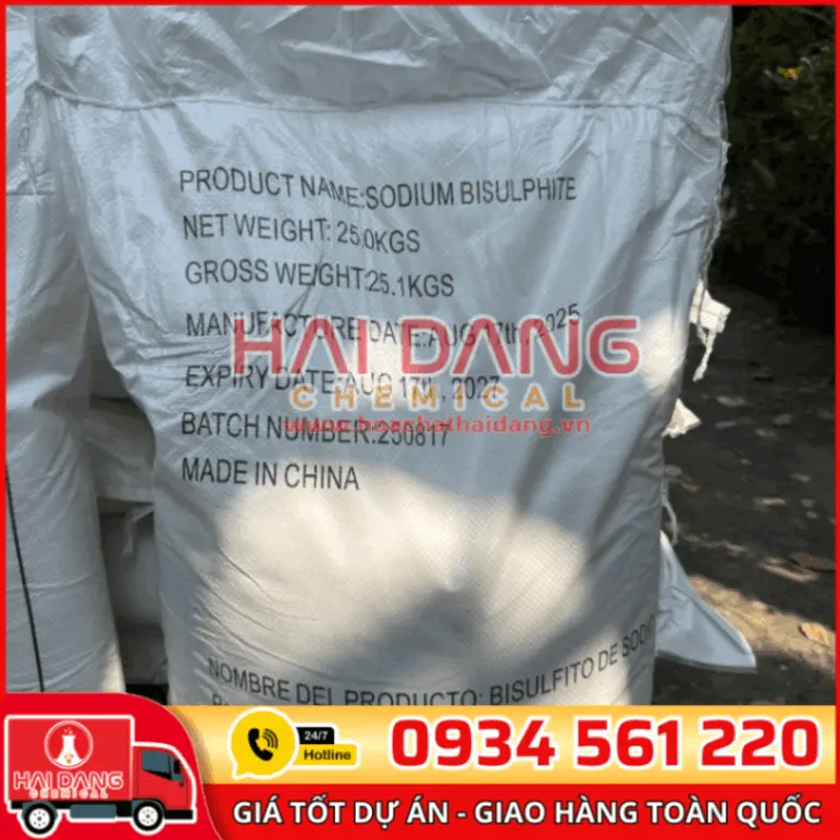 Sodium Bisulphite NaHSO₃ 99% | Hóa chất khử Clo, xử lý nước