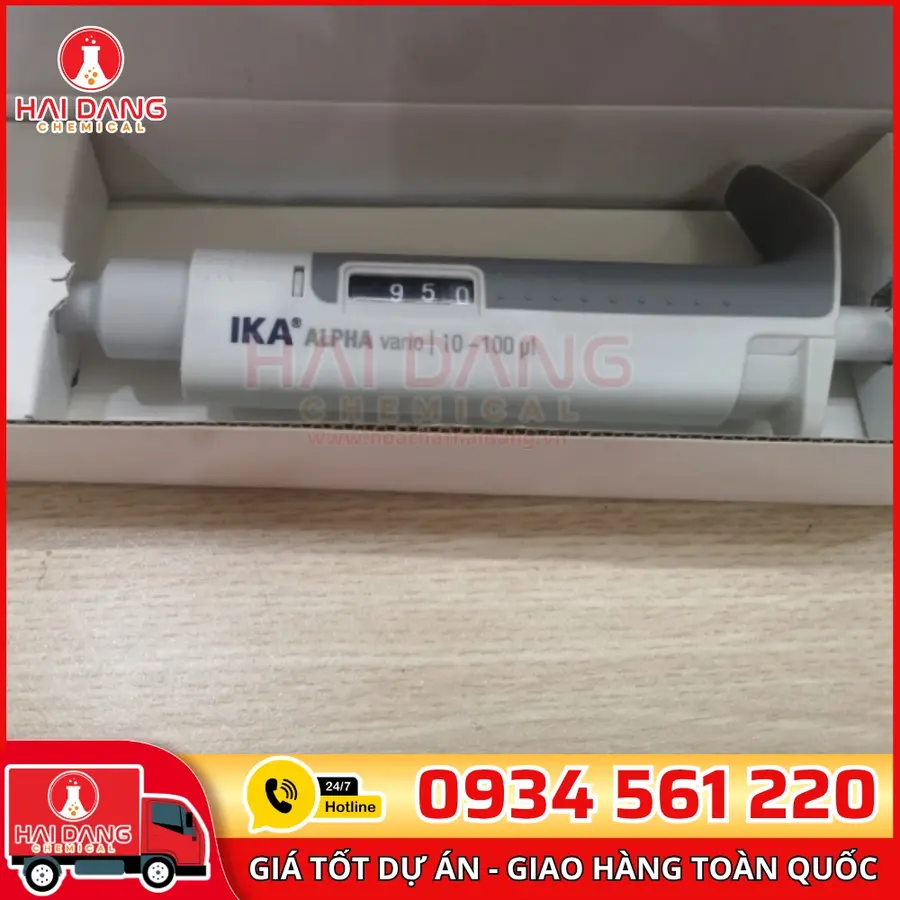 Micropipette 10–100µL, Hãng IKA – Đức