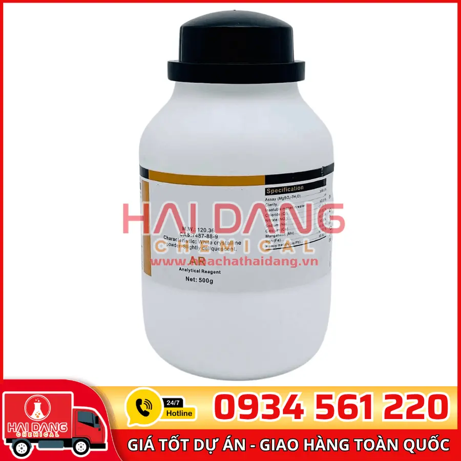 Silver sulfate Ag₂SO₄, lọ 500g - hãng Xilong