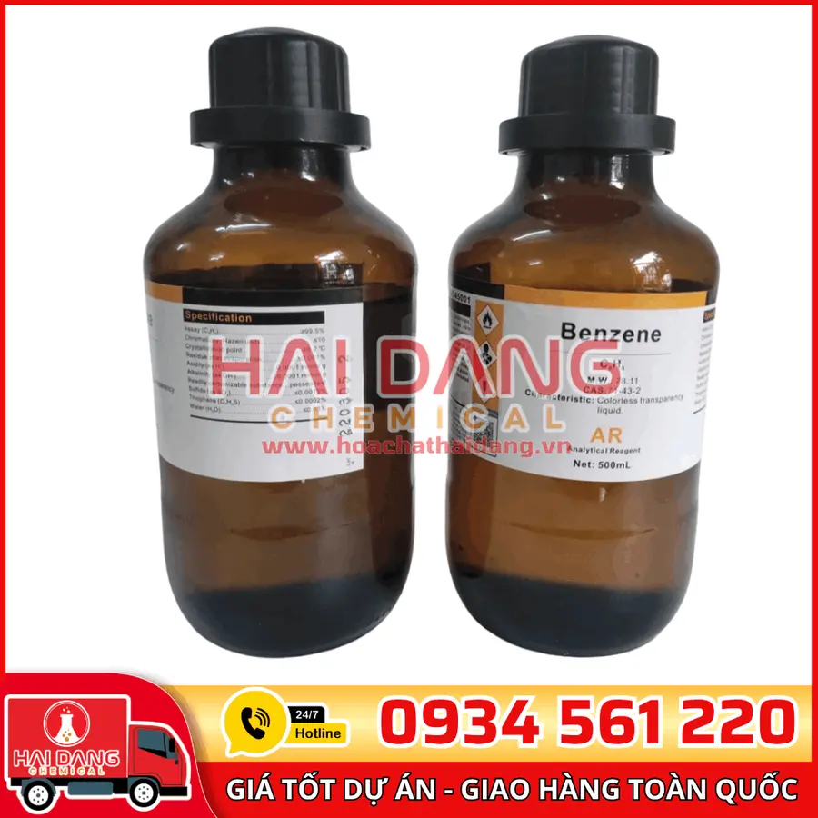 Benzene (Benzen), lọ 500g - hãng Xilong