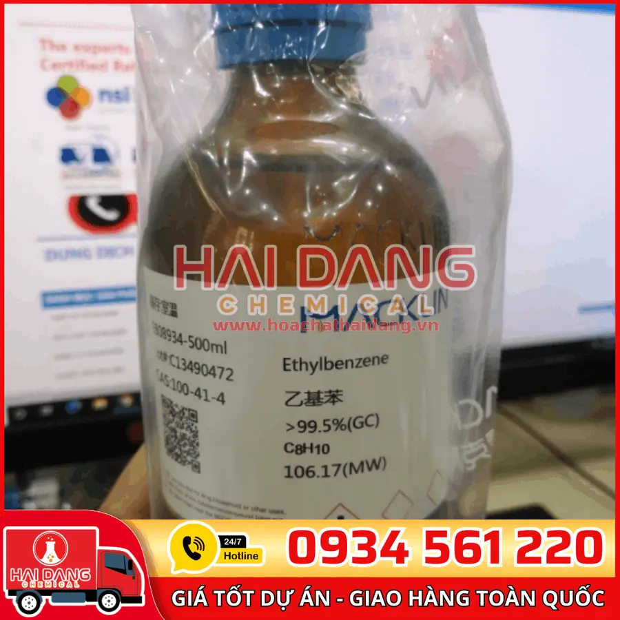Ethylbenzene >99.5%(GC) 500ml - Macklin