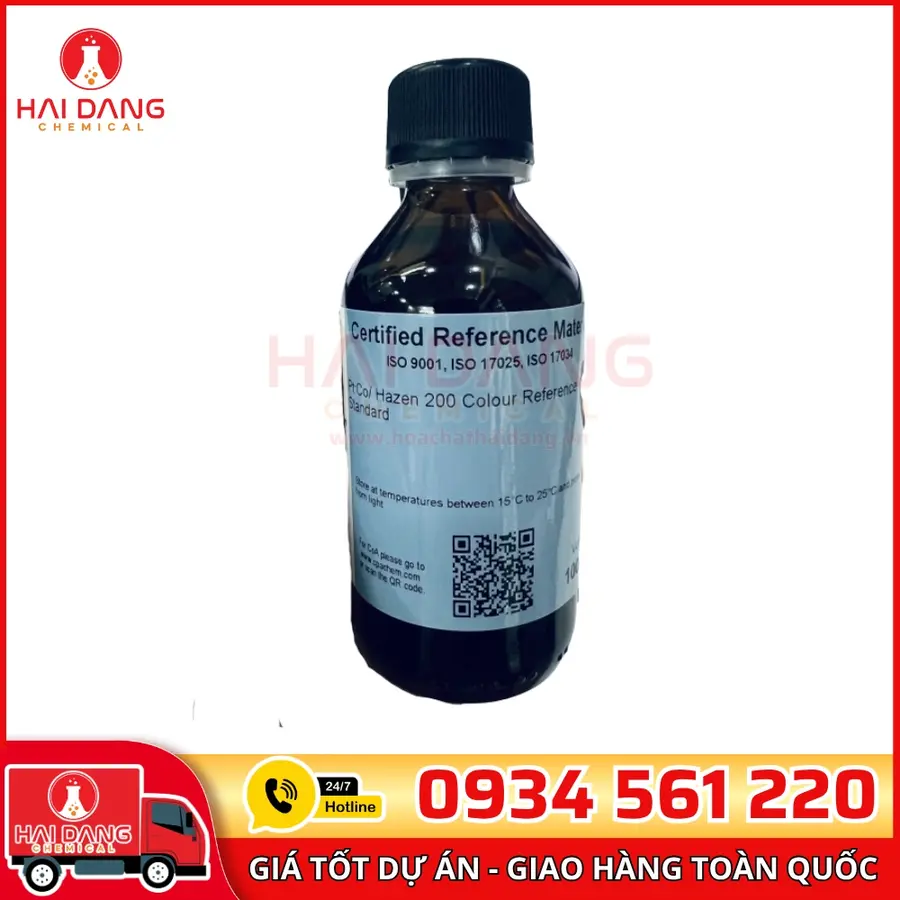 Dung dịch chuẩn Độ màu 200 Pt-Co – lọ 100 mL, Hãng CPAchem – Bulgaria