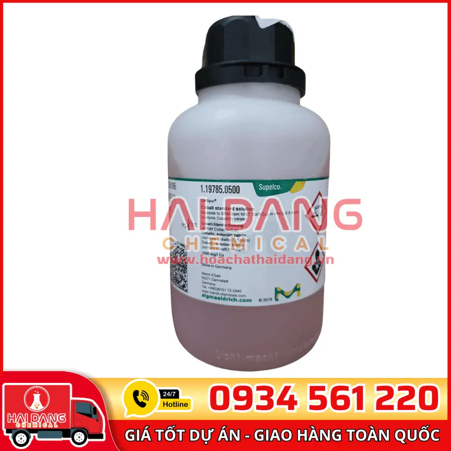 Dung dịch chuẩn Coban (Cobalt) 1000 mg/L lọ 500ml - Merck