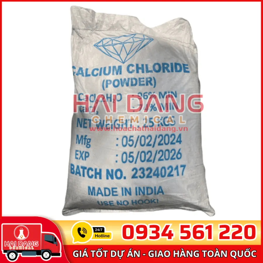 Calcium Chloride CaCl2.2H2O 96% Ấn Độ
