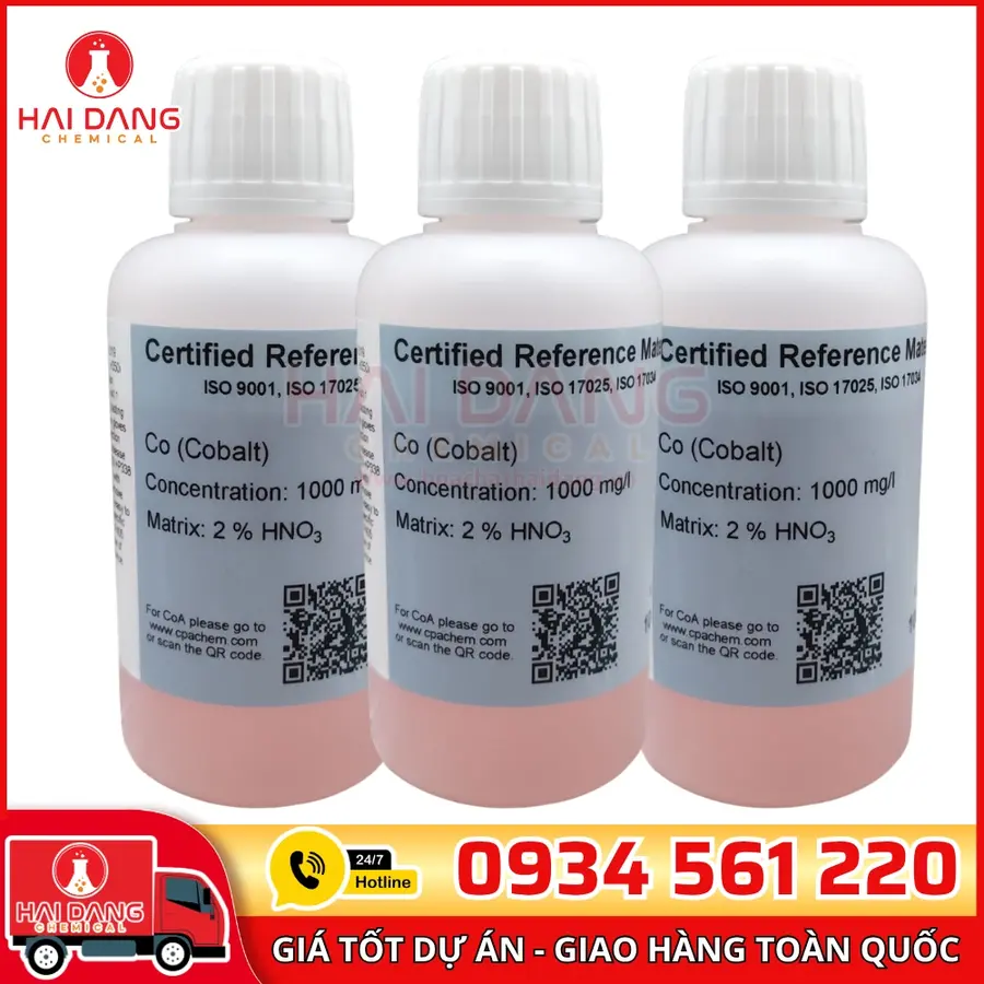 Dung Dịch Chuẩn Co 1g/L CPAchem 100ml Cho AAS Chuẩn Xác