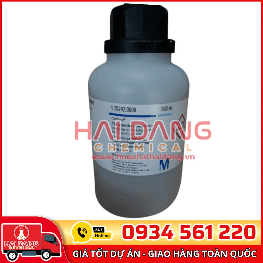 Dung dịch chuẩn Thiếc (Tin) 1000 mg/L lọ 500ml - Merck