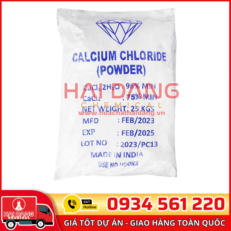 Khoáng Calcium Chloride CaCl2.2H2O 96%