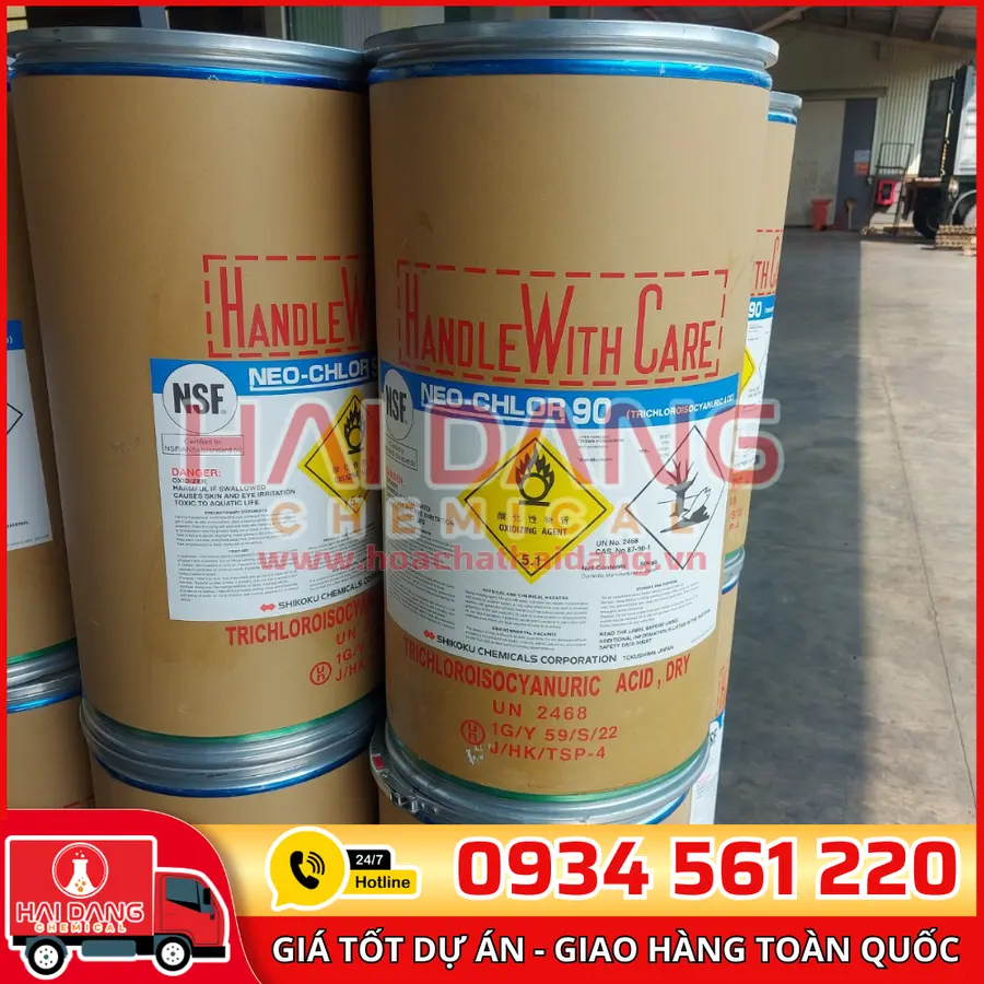 TCCA Bột Shikoku C3Cl3N3O3 Nhật Bản