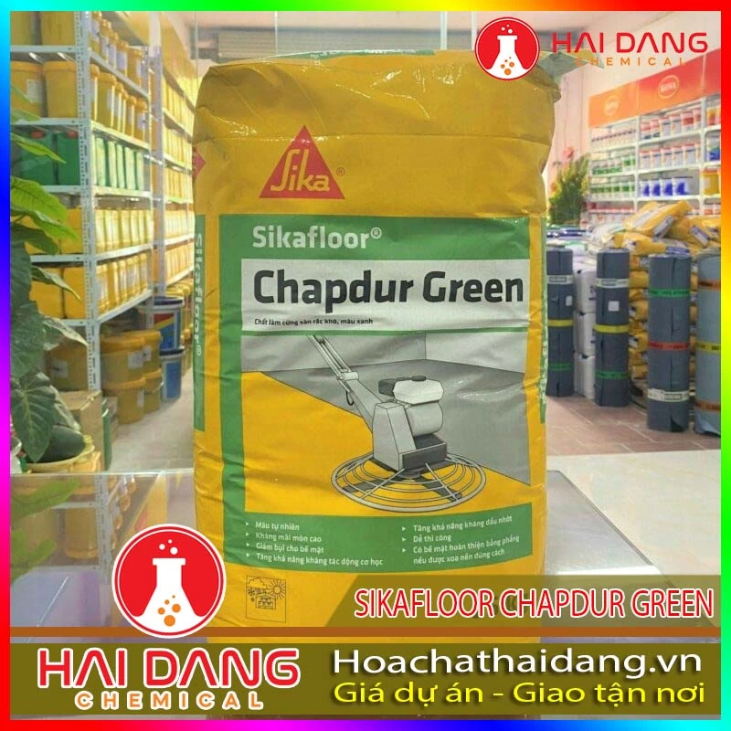 Hóa Chất Xây Dựng Sikafloor Chapdur Green ( Màu Xanh) Cứng Sàn