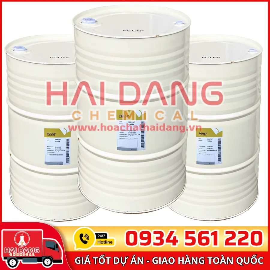 Propylene Glycol PG Hàn Quốc – Dung Môi Dược Phẩm Chất Lượng