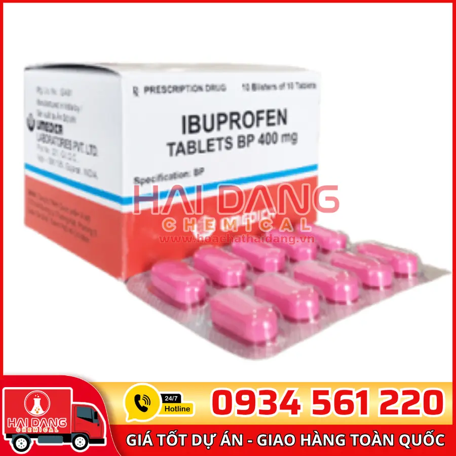 Ibuprofen Dạng Bột Ấn Độ – Nguyên Liệu Giảm Đau, Hạ Sốt