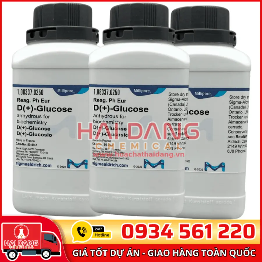 D(+)-Glucose anhydrous lọ 250g - Merck