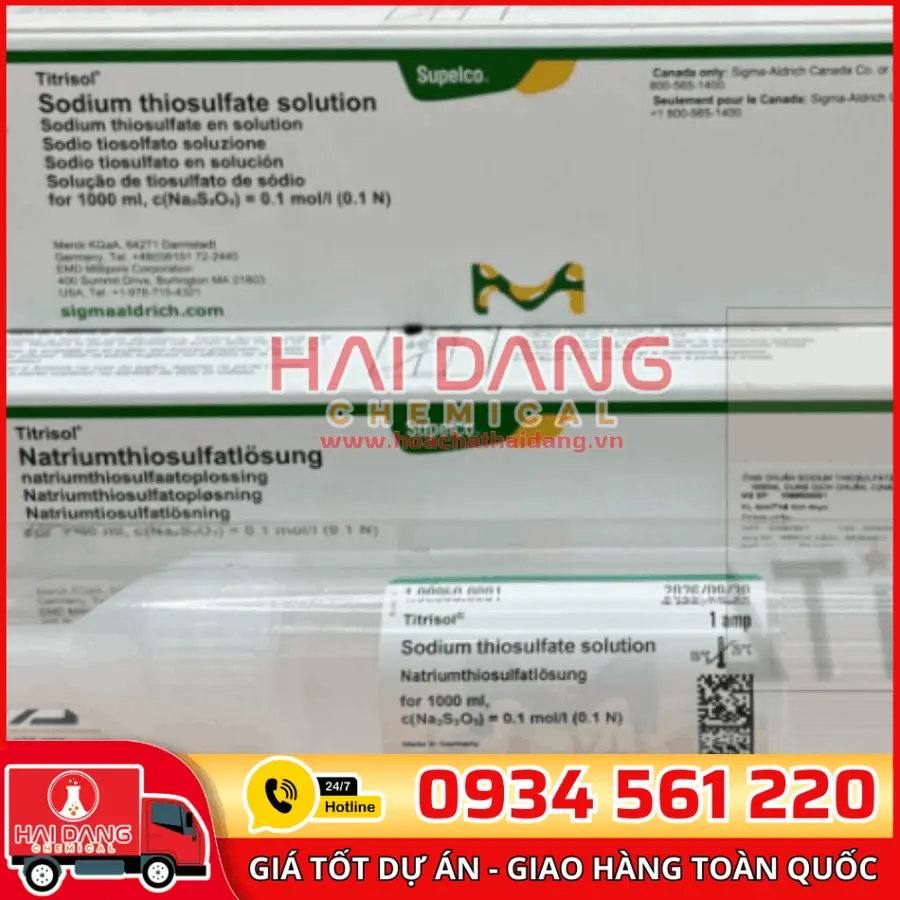 Ống chuẩn Na₂S₂O₃ 0.1N – Merck