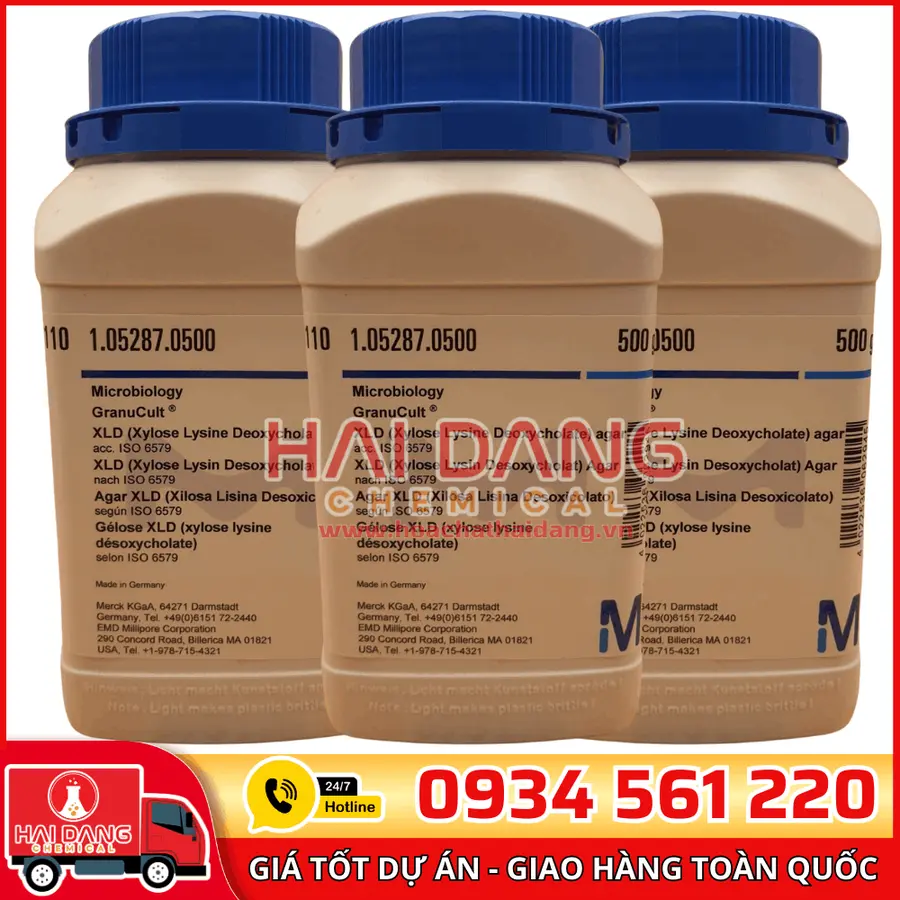XLD Agar (Xylose Lysine Deoxycholate Agar) lọ 500g - Merck