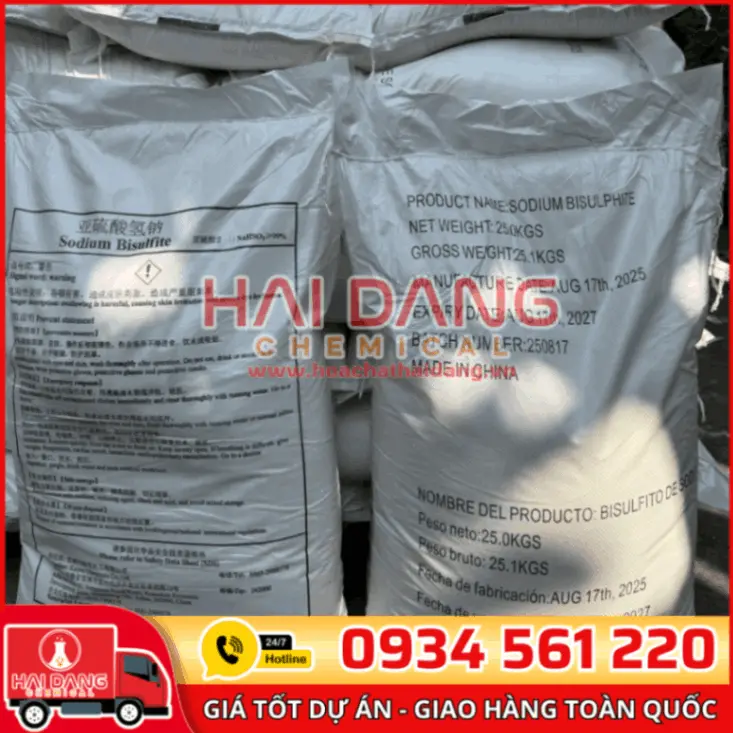 Sodium Bisulphite NaHSO₃ 99% | Hóa chất khử Clo, xử lý nước