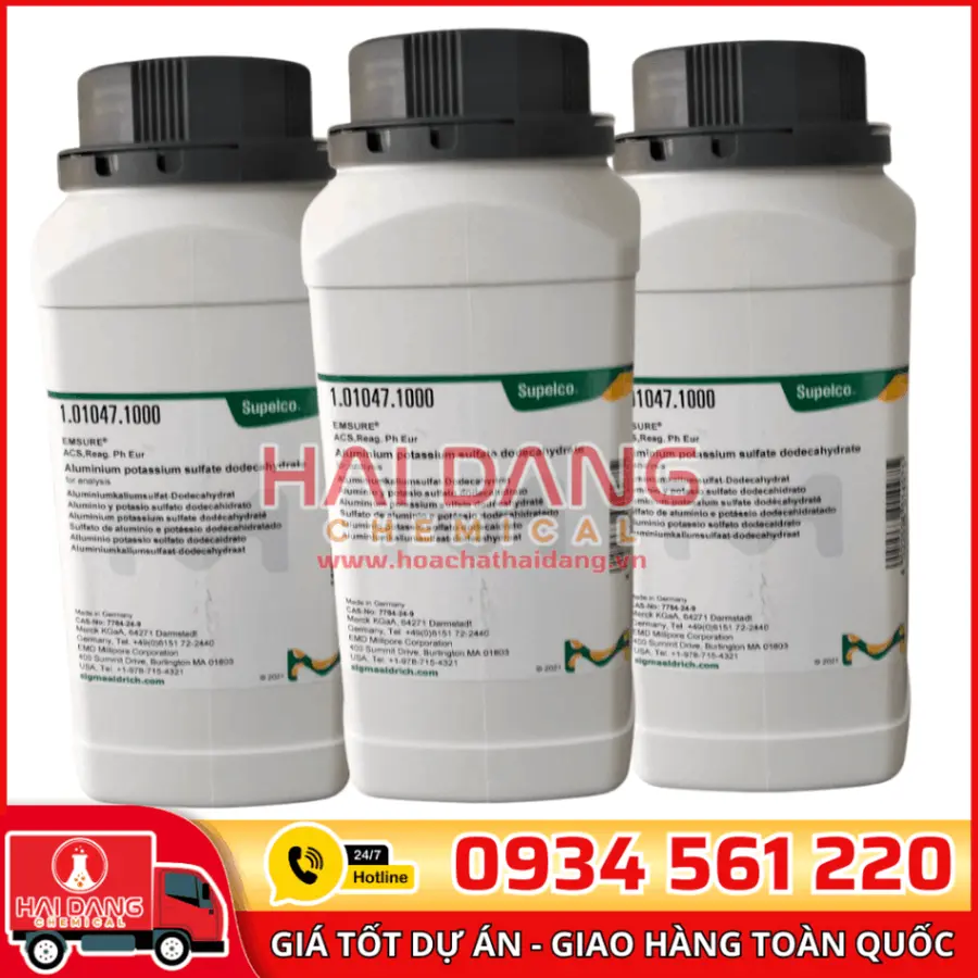 Aluminium Potassium Sulfate Dodecahydrate lọ 1kg- Merck