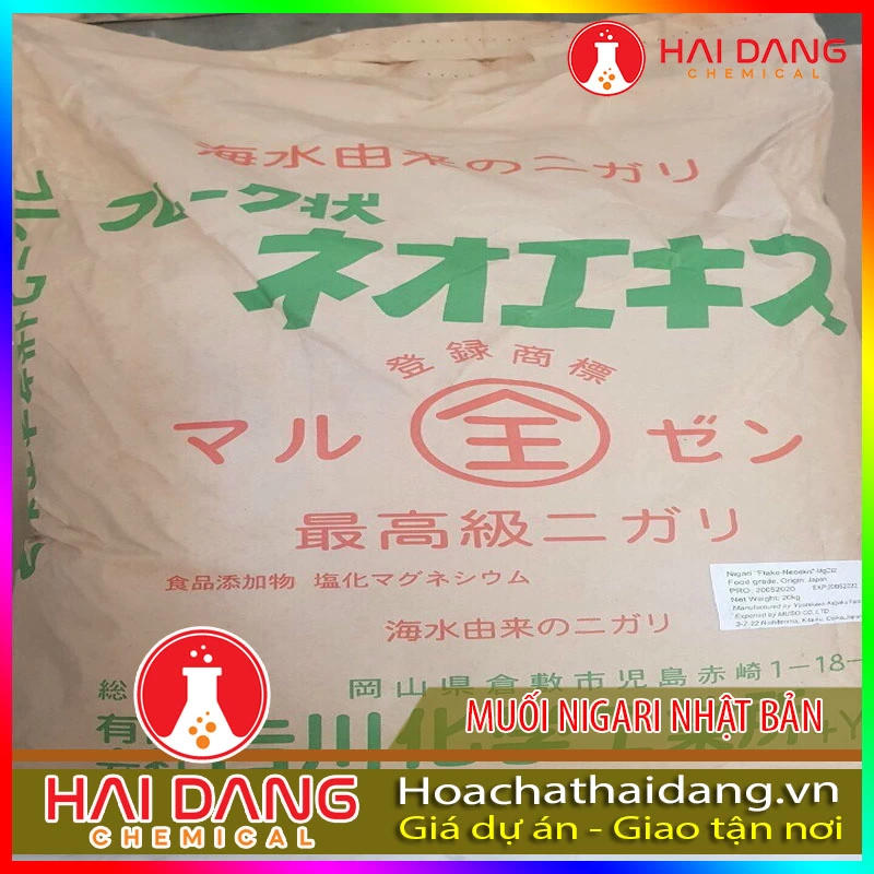 Phụ Gia Làm Đậu Phụ Muối Nigari Nhật Bao 20kg