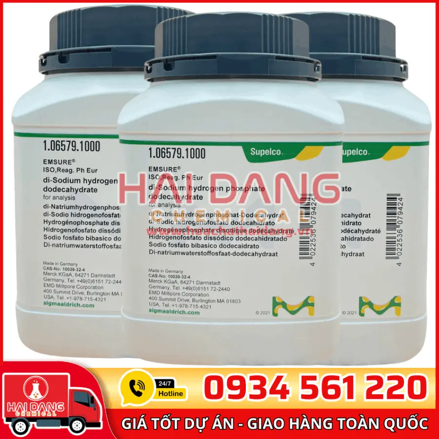 Di-Sodium Hydrogen Phosphate lọ 1kg - Merck