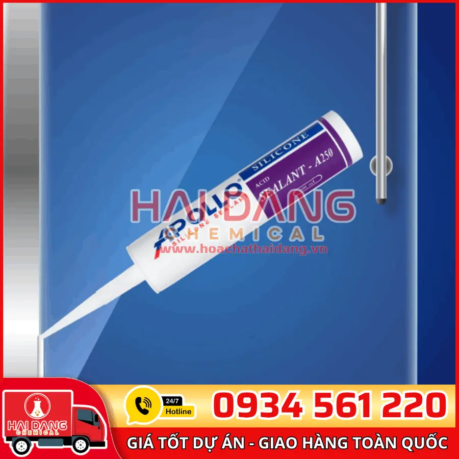 Keo Silicon Apollo Sealant A250 – Trám Trét Khe Hở, Chống Thấm Hiệu Quả