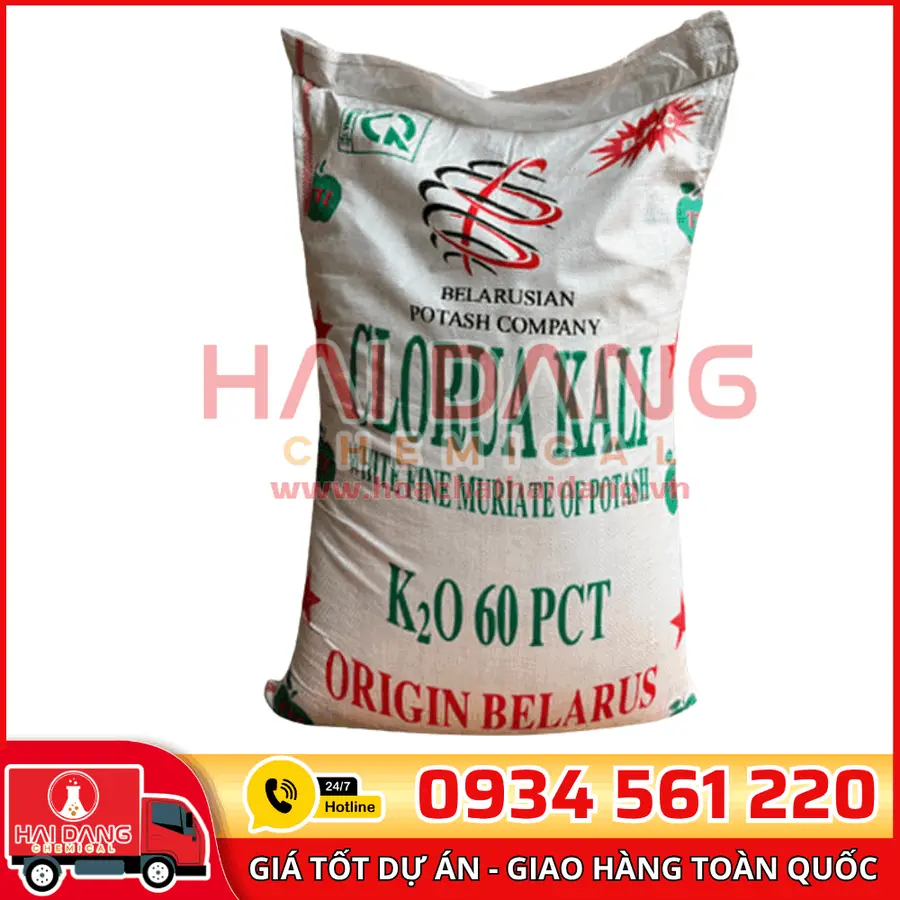 Kali Clorua KCL Belarus, Israel, Đức Bao 50kg