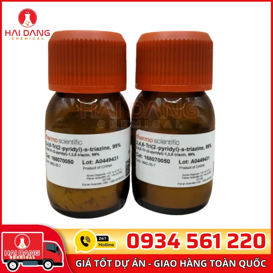 2,4,6-Tri(2-pyridyl)-s-triazine 99%  lọ 5g, hãng Fisher