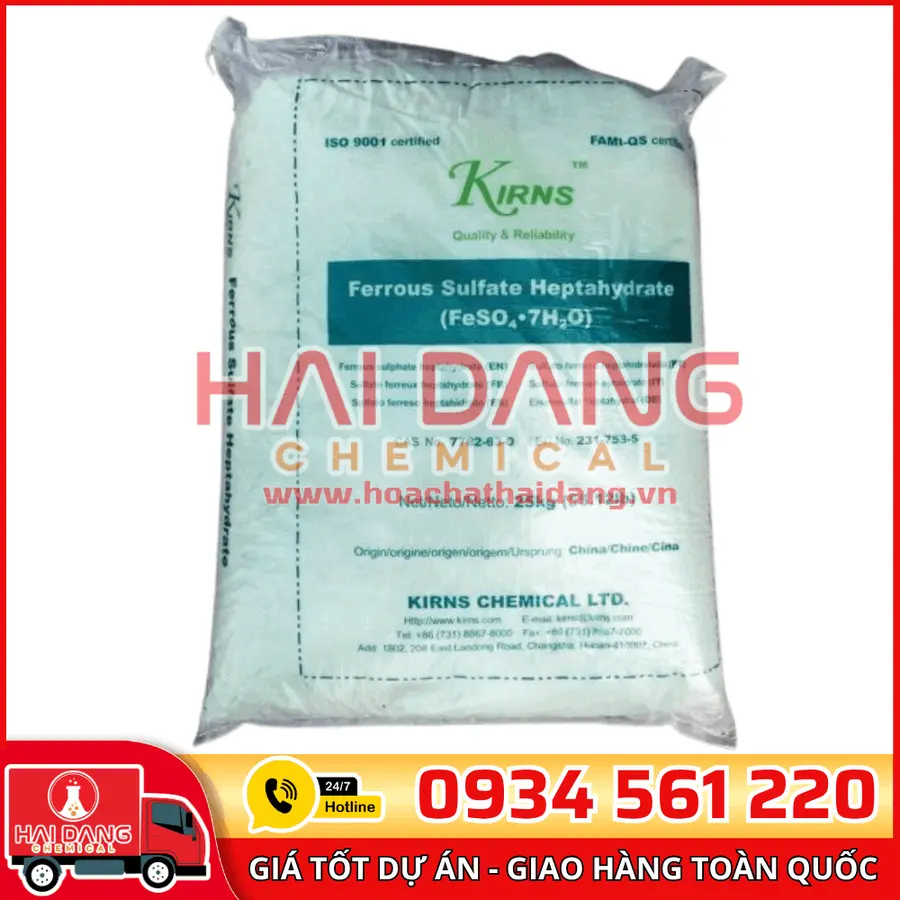 Ferrous Sulphate Heptahydrate FeSo4.7H2O Trung Quốc