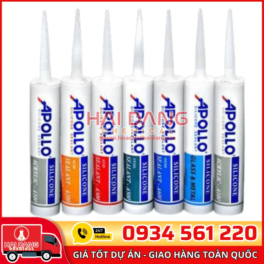 Keo Apollo Glass & Metal – Keo Silicone Dán Kính Kim Loại Chuyên Dụng
