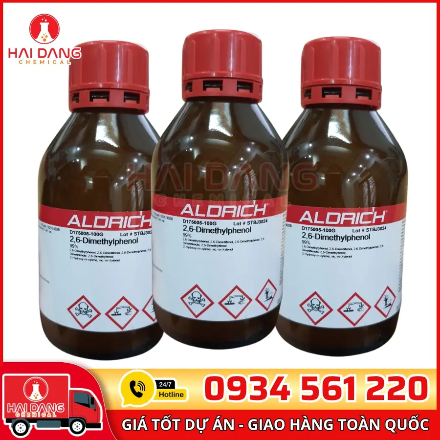 2,6-Dimethylphenol 99% lọ 100g, hãng Sigma