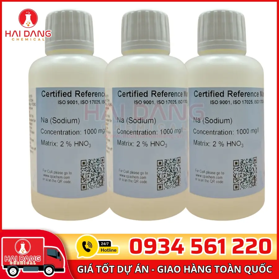 Dung Dịch Chuẩn Sodium (Na) 1g/L AAS 100mL CPAchem