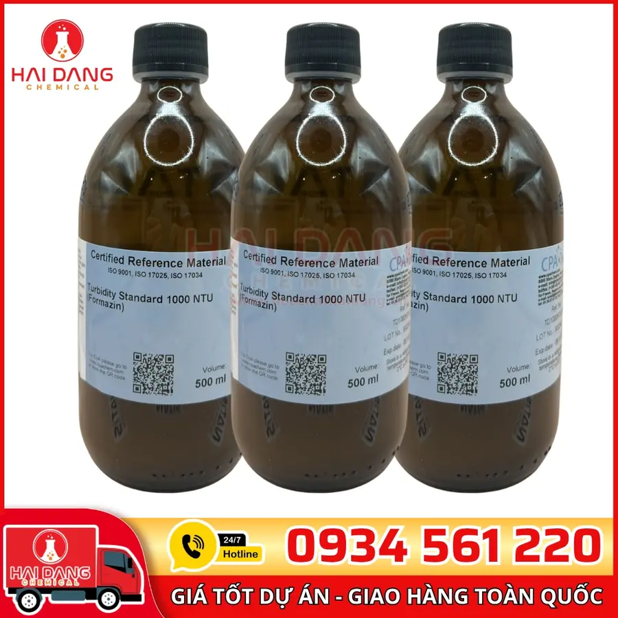 Dung Dịch Chuẩn Độ Đục 1000NTU Chai 500mL CPAchem