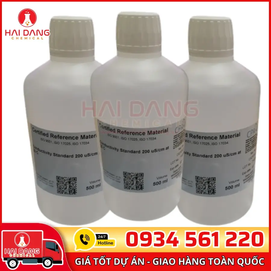 Dung Dịch Chuẩn Độ Dẫn 200µS/cm 500ml CPAchem