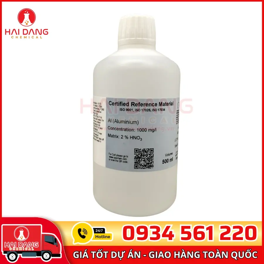 Dung Dịch Chuẩn Aluminium (Al) 1g/L AAS 500mL CPAchem